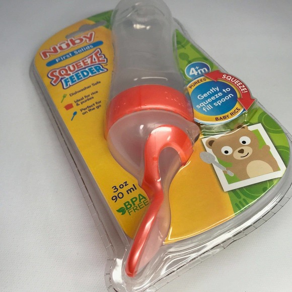Brand New Nuby Squeeze Feeder Silicone Feeding Bottle - Picture 3 of 4